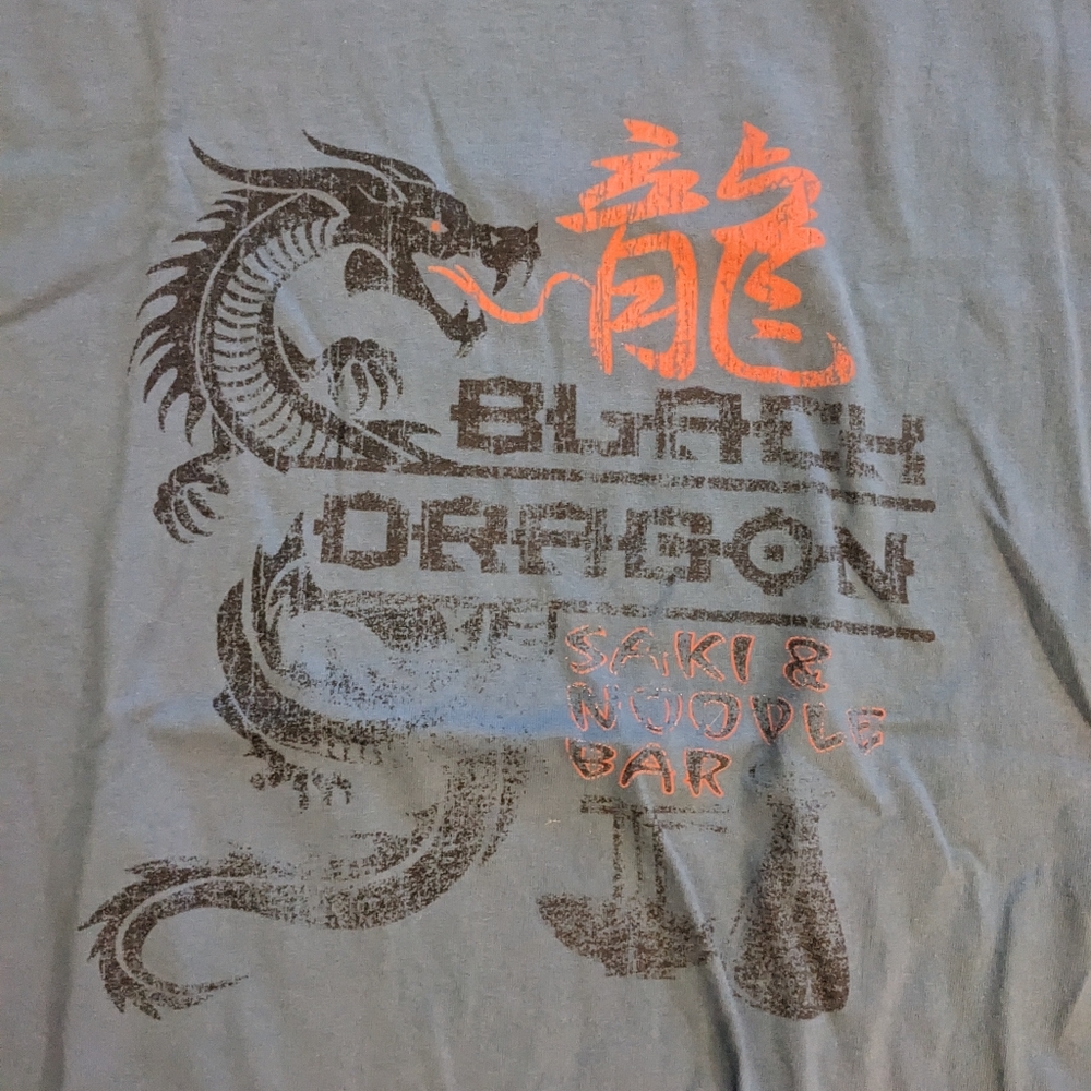 Blade Runner vintage graphic tee with Black Dragon Saki and Noodle Bar d…